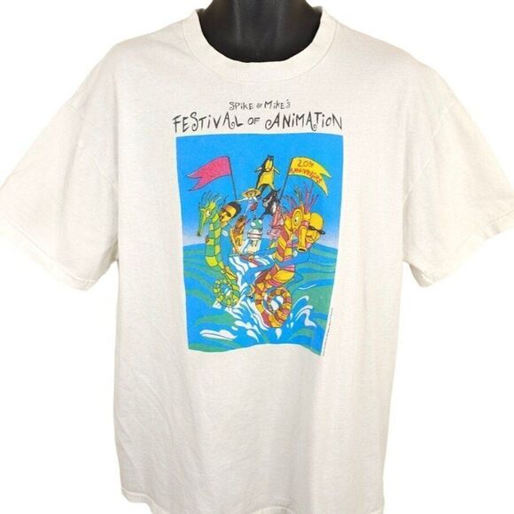 Spike & Mike Festival Of Animation T Shirt Mens Size XL Vintage 90s 1997